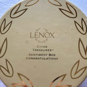 Lenox China Treasures Box with Gold Accents